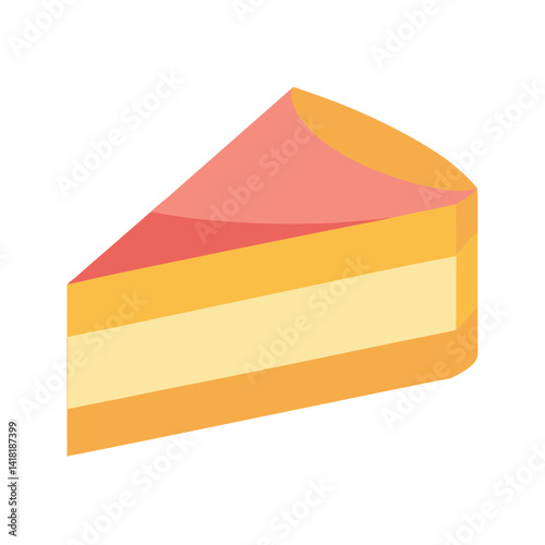 vector illustration of a piece of cheese