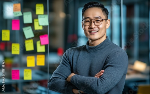Confident Business Professional in Modern Office Setting
