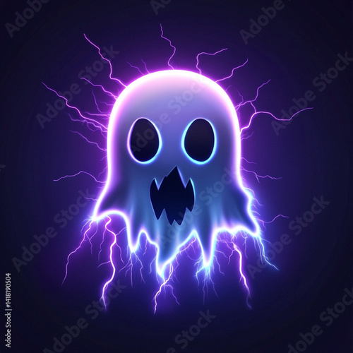 vector illustration of a ghost