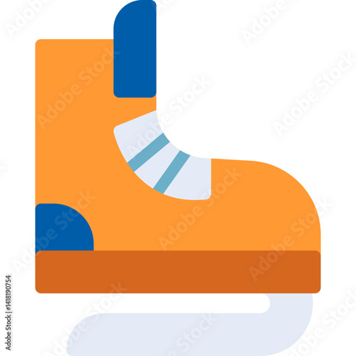 Skates single vector icon illustration