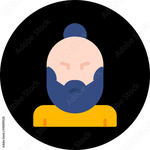 Hipster Style II single vector icon illustration