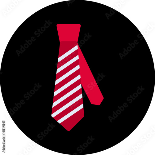 Tie single vector icon illustration