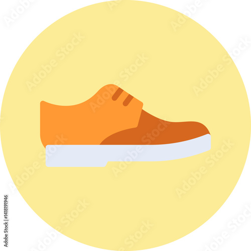Shoe single vector icon illustration