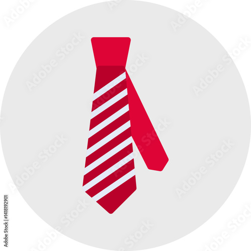 Tie single vector icon illustration
