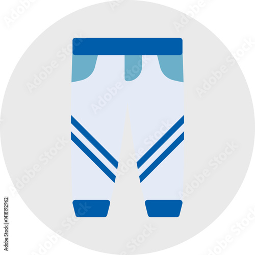 Trousers single vector icon illustration