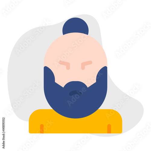Hipster Style II single vector icon illustration