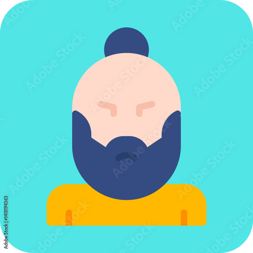 Hipster Style II single vector icon illustration