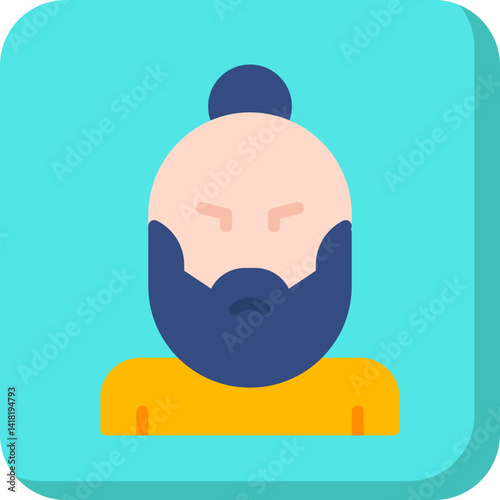 Hipster Style II single vector icon illustration