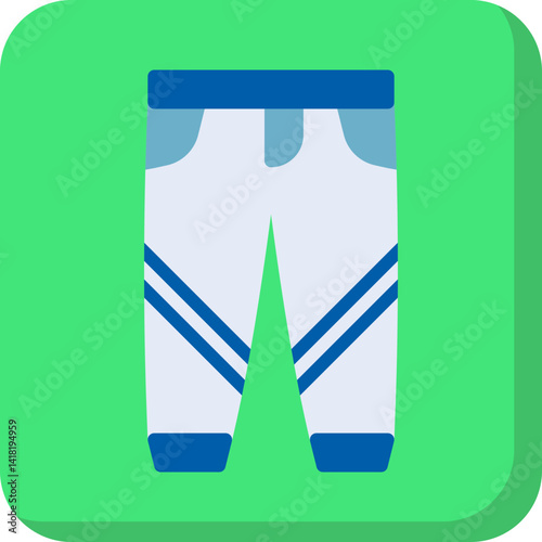 Trousers single vector icon illustration
