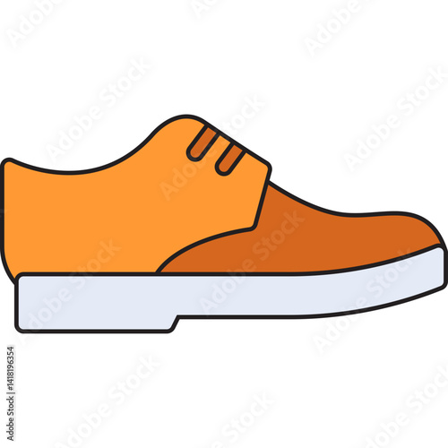 Shoe single vector icon illustration
