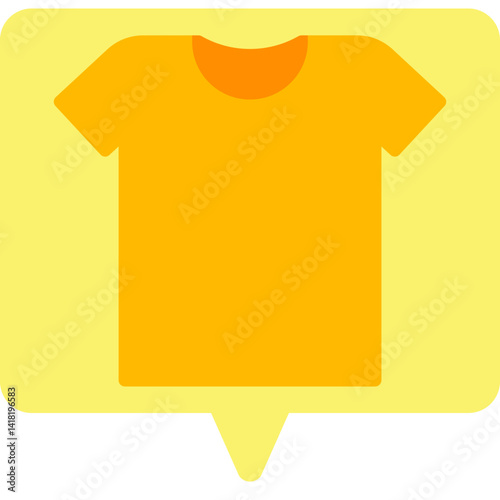 Casual Shirt single vector icon illustration