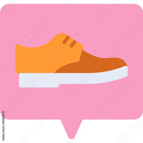 Shoe single vector icon illustration