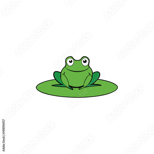 frog on a white background