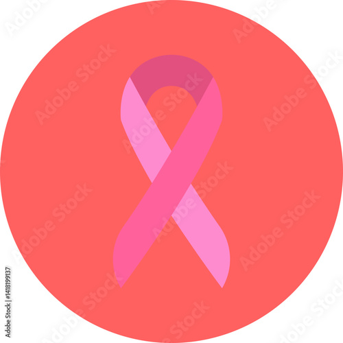 Ribbon single vector icon illustration