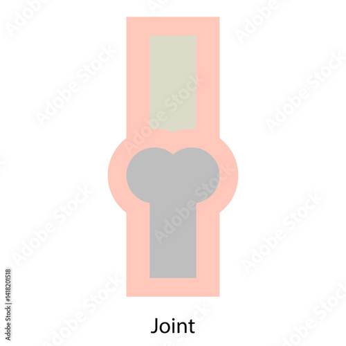Joint single vector icon illustration