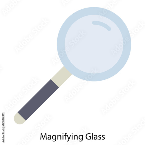 Magnifying glass single vector icon illustration