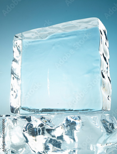 ice, block, pedistal, gradient, background, statue, sculpture, blue