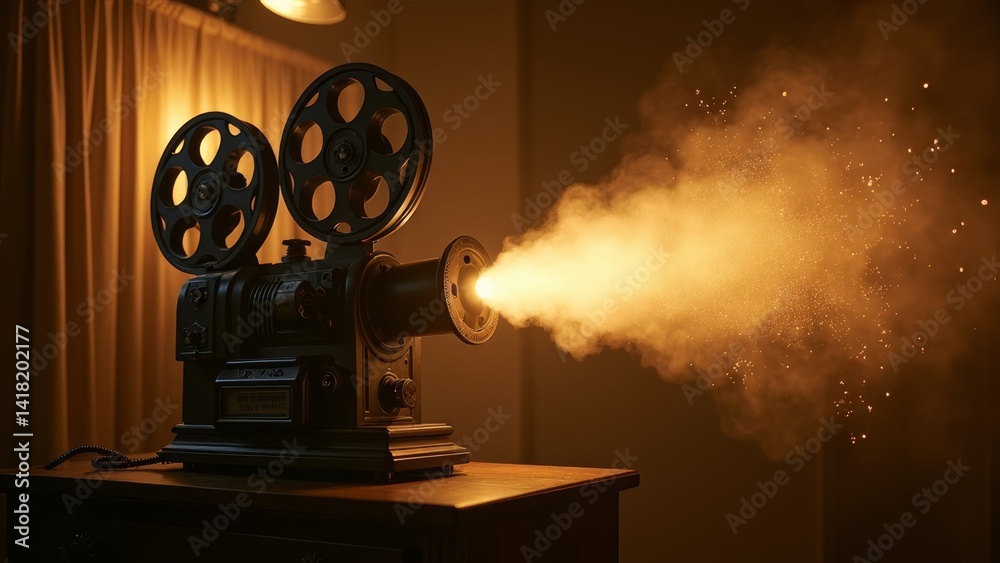 Obraz premium Projector smoke scene