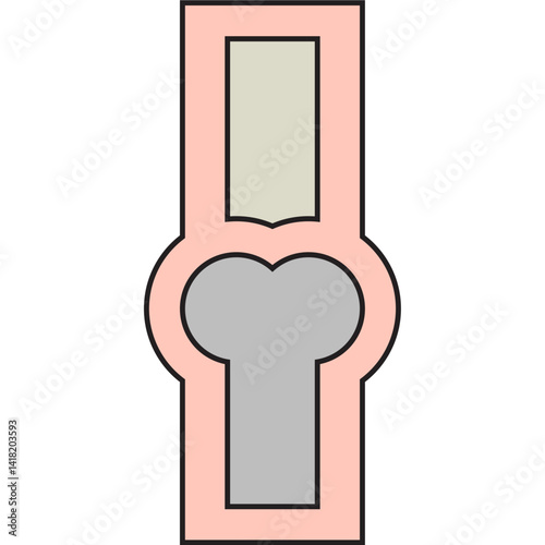 Joint single vector icon illustration