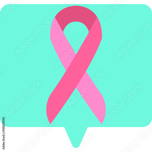 Ribbon single vector icon illustration
