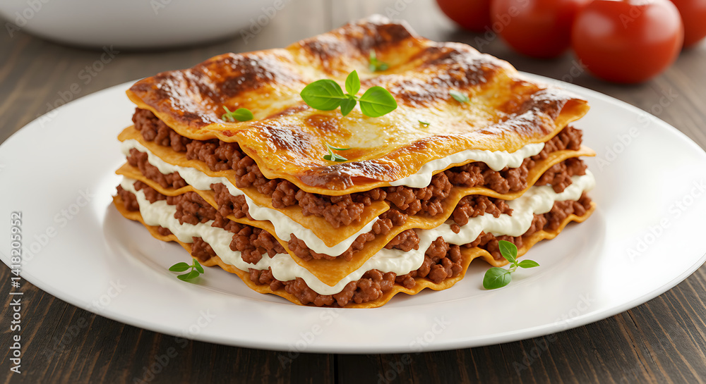 Layered Lasagna Delight - Authentic Italian Cuisine Food Photography for Culinary Websites & Recipe Blogs Layered Lasagna Delight - Authentic Italian Cuisine Food Photography for Culinary Websites & Recipe Blogs