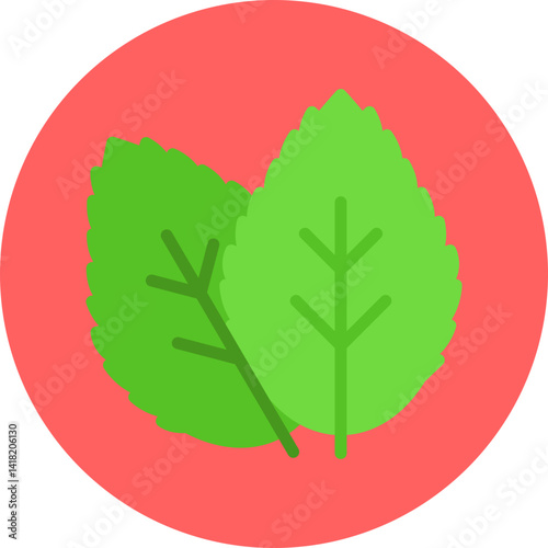 Spearmint single vector icon illustration