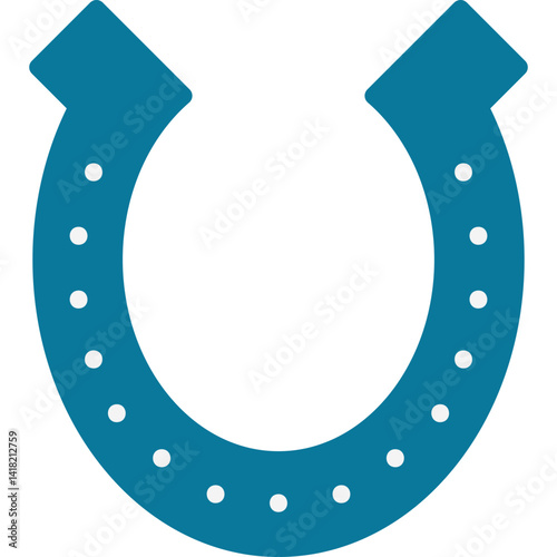 Horse Shoe single vector icon illustration