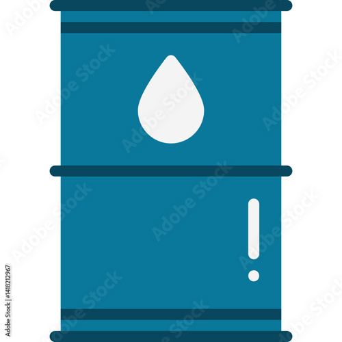 Barrel single vector icon illustration