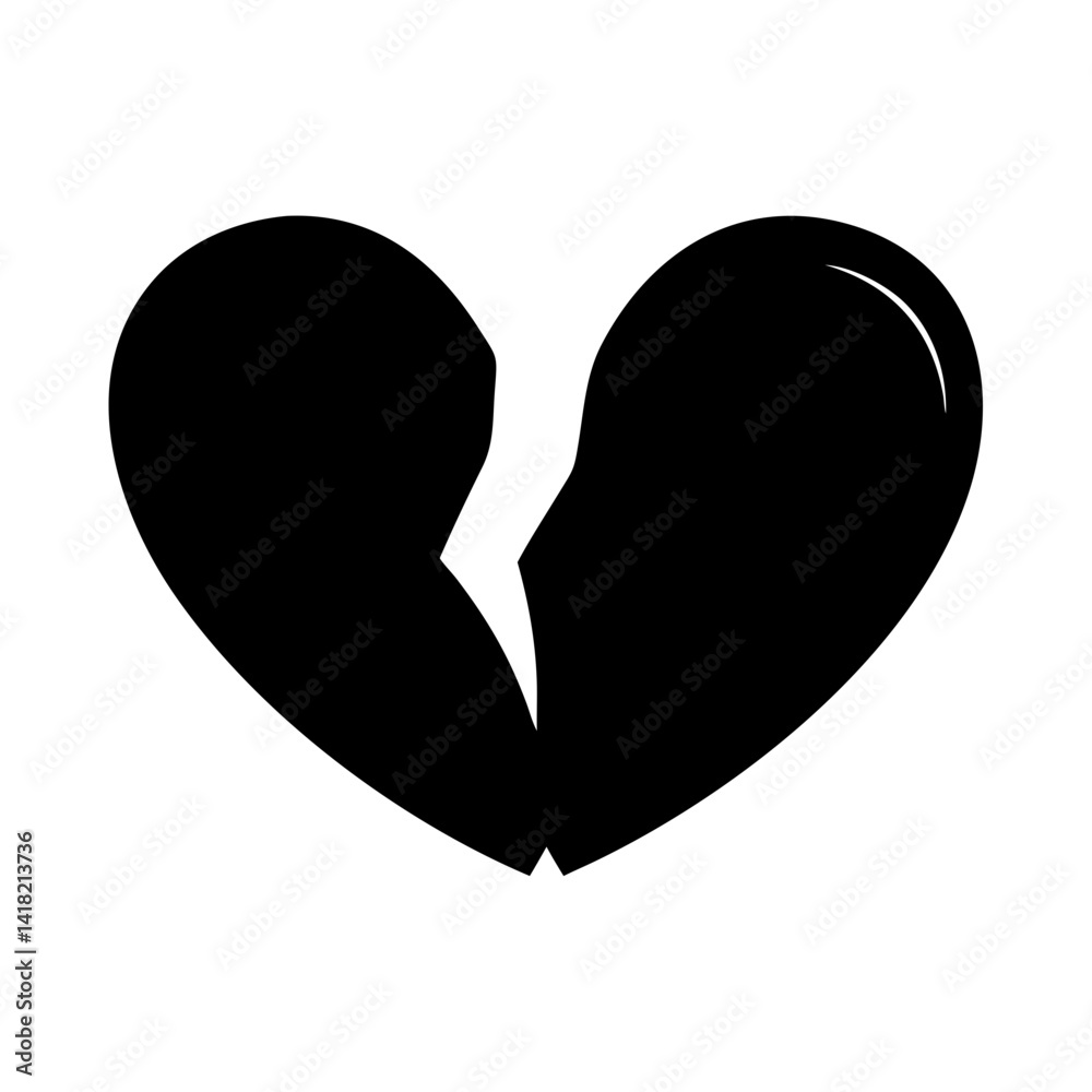 heart split in two halves icon, heart split in two halves vector, heart split in two halves icon, heart split in two halves vector,