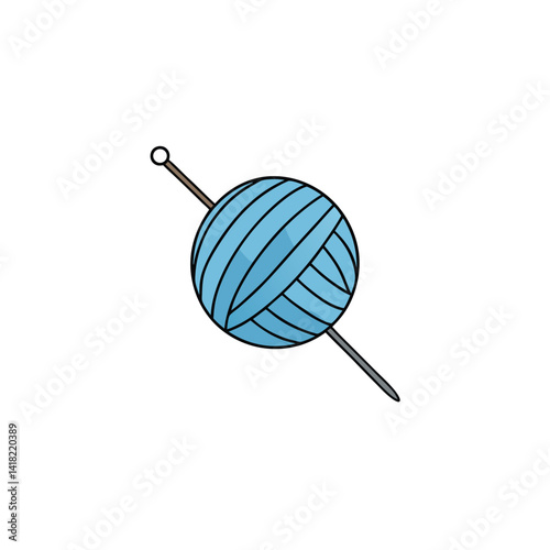 knitting needles and yarn