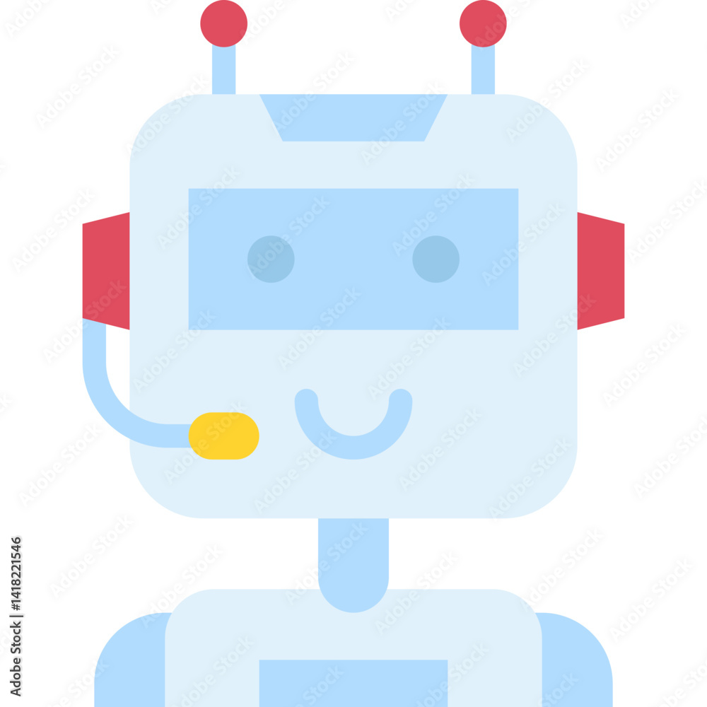 Robot single icon vector illustration Robot single icon vector illustration