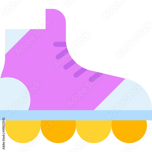 Roller Skate single icon vector illustration