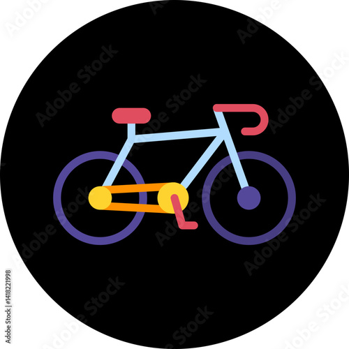 Bycicle single icon vector illustration