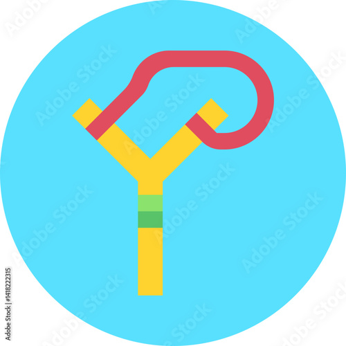Slingshot single icon vector illustration