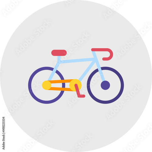 Bycicle single icon vector illustration