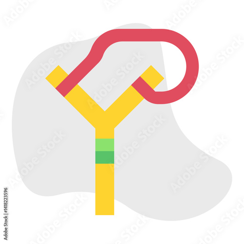 Slingshot single icon vector illustration