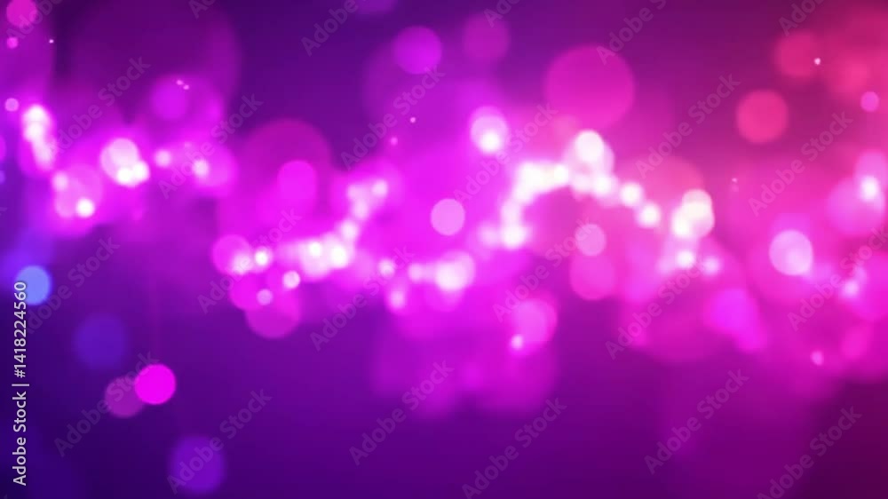 Abstract vibrant purple and pink bokeh background.
