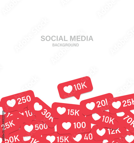 Engaging and Insightful Social Media Metrics, Along with Interaction Icons for Analysis