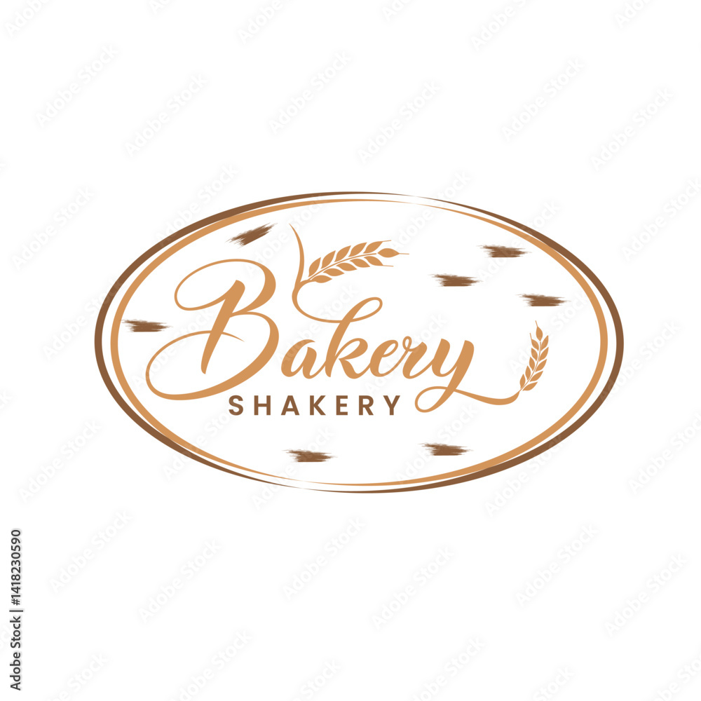 Obraz premium Charming Bakery Logo design symbolizing freshness, warmth, and homemade goodness—perfect for bakeries, pastry shops, or brands focused on baked treats and artisan delights.
