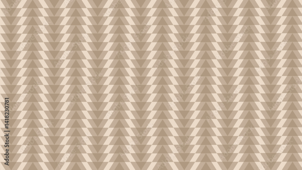 Brown triangle stripe pattern on white background. Abstract background with vertical stripes triangle pattern. Brown triangle stripe pattern on white background. Abstract background with vertical stripes triangle pattern.