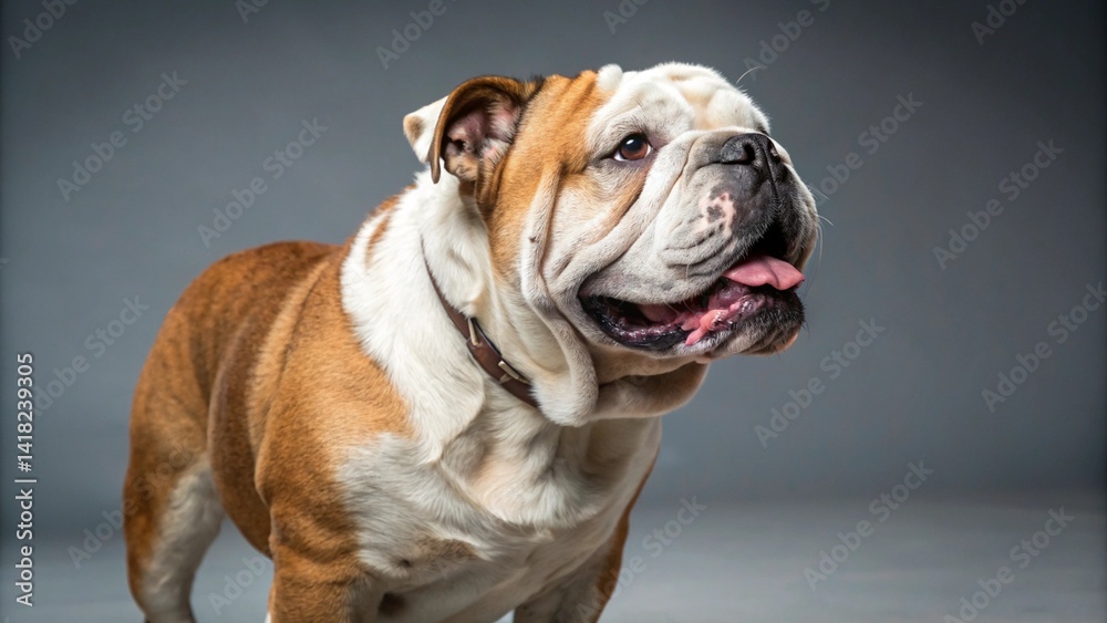Australian Bulldog on studio background
Australian Bulldog on studio background