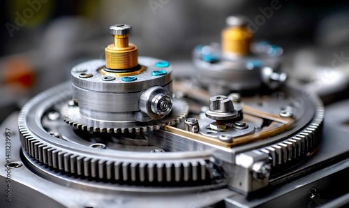 Wallpaper Mural Intricate gears and mechanical parts gleam with precision engineering and detail Torontodigital.ca