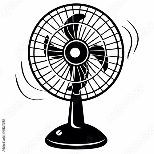 fan turbine isolated on white
