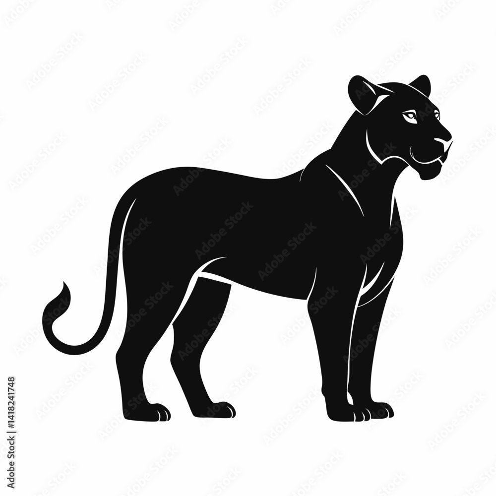Obraz premium black panther cartoon