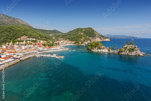 Beautiful colorful coastal town in Epirus, Parga Greece.