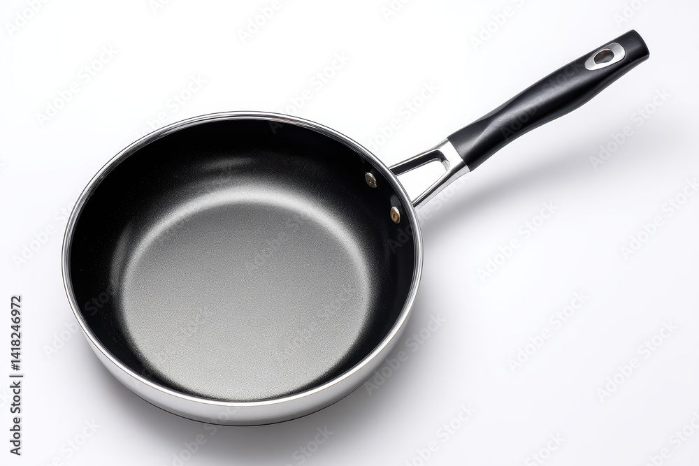 High-quality stainless steel frying pan with non-stick coating for professional kitchen use High-quality stainless steel frying pan with non-stick coating for professional kitchen use
