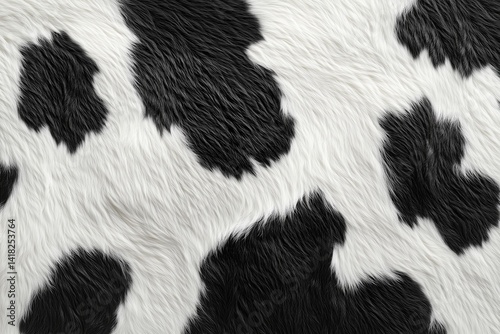 Black and white cow skin texture