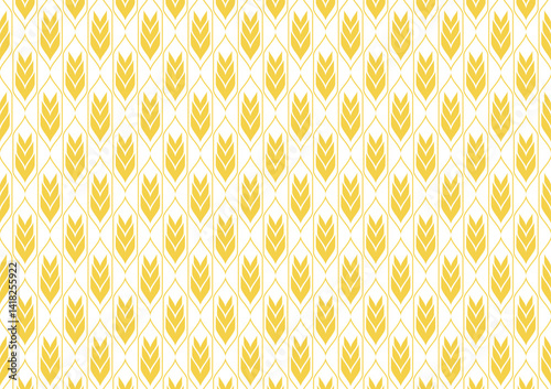 Wheat pattern wallpaper. oat symbol. free space for text. rice sign. Rice pattern wallpaper.