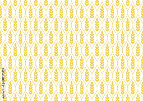 Wheat pattern wallpaper. oat symbol. free space for text. rice sign. Rice pattern wallpaper.
