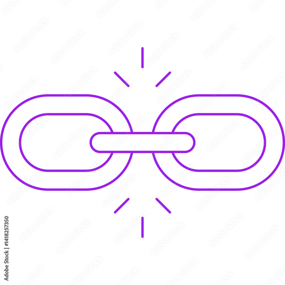 Link Building icon single vector illustration